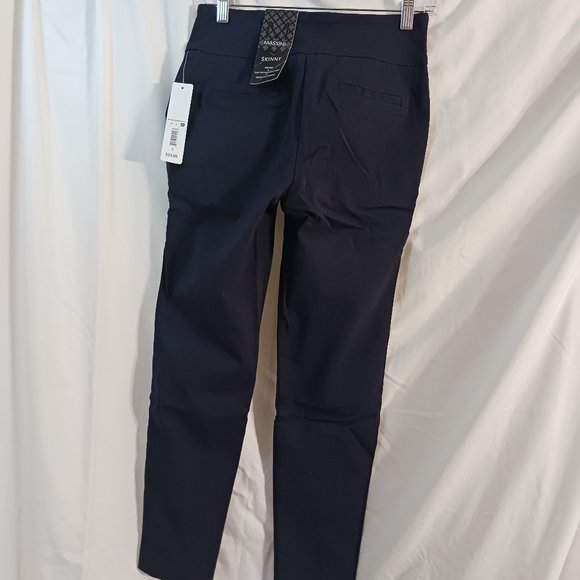 NWT Womens Massini Pull on Ankle Pant Navy Blue Size Small Skinny Midrise - Picture 7 of 15